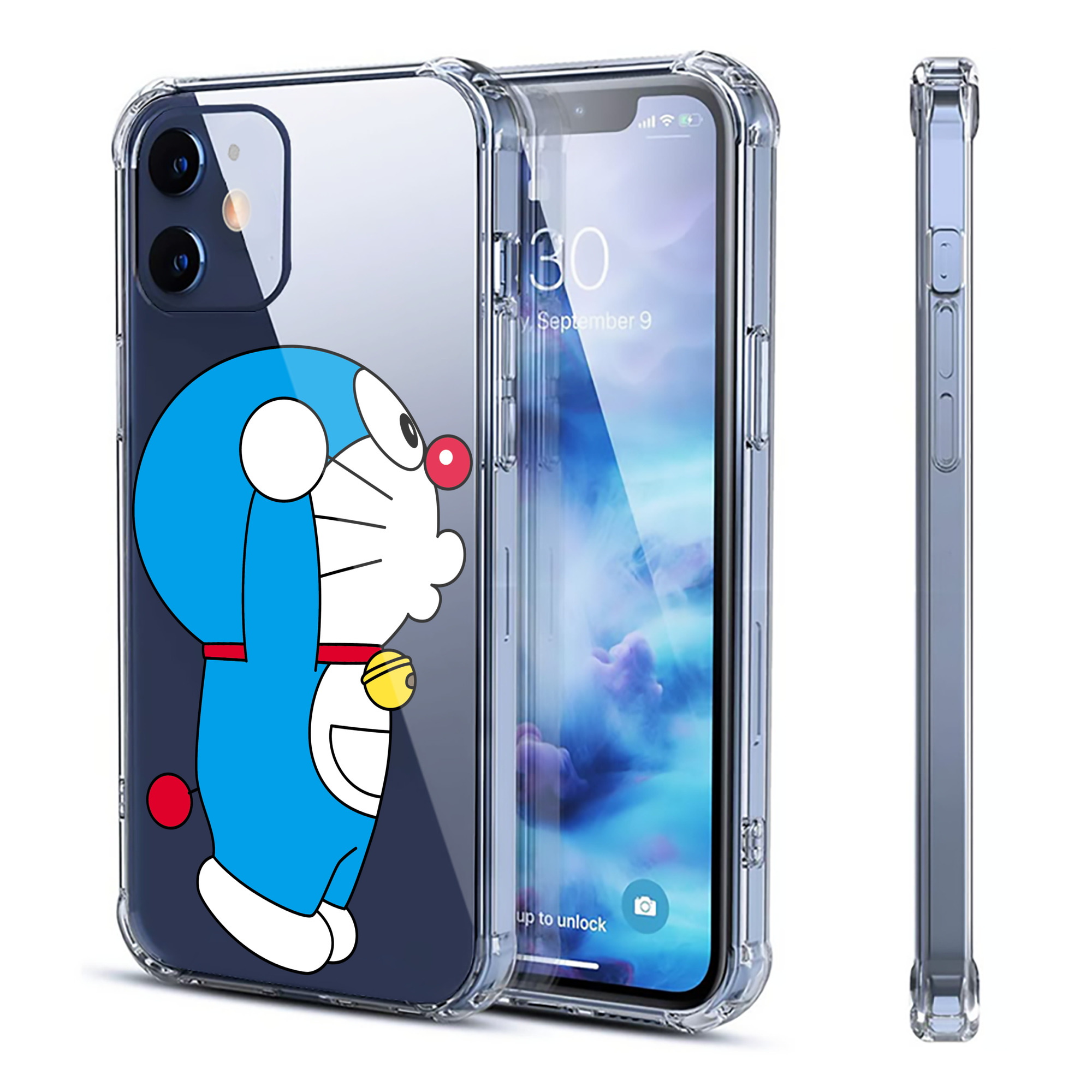 （画像用） ドラえもん Doraemon 【iPhone 12シリーズ対応】透明スマホケース（クリアソフトケース）